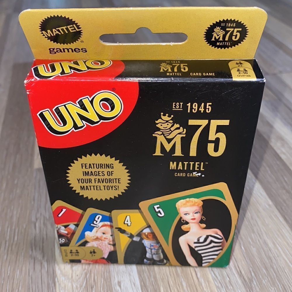 Uno card game playing cards special cards Barbie vintage nostalgia old toys